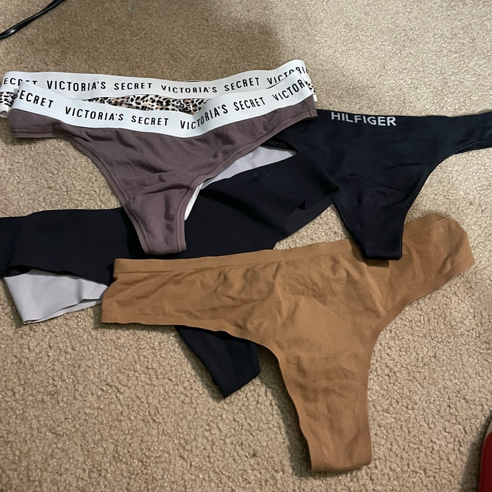 Six thongs used only once good condition.